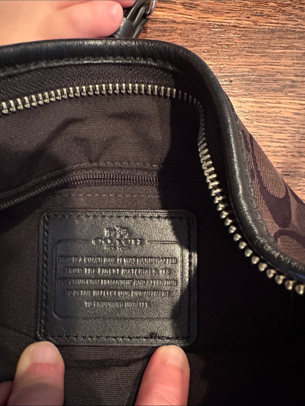 Coach Brown Signature Messenger Crossbody - Picture 2 of 2
